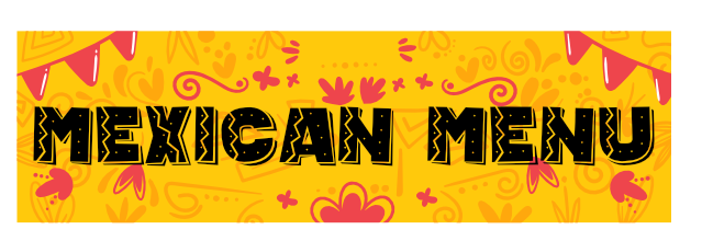 Mexican menu